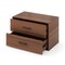 Stackable Horizontal Storage Cabinet Dresser Chest 2-Drawer and Handles ideal for Study or Closet, Bedroom
